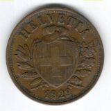 2 Rappen 1929 - sehr sch&ouml;n